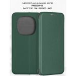 Чехол-книжка для Xiaomi Redmi Note 15 Pro 5G (зеленый) Fashion Case