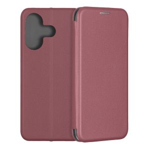 Чехол-книжка для Xiaomi Redmi 13 (темно-красный) Fashion Case
