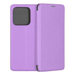 Чехол-книжка для Xiaomi Redmi Note 14 4G (фиолетовый) Fashion Case