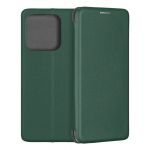 Чехол-книжка для Xiaomi Redmi Note 14 4G (зеленый) Fashion Case