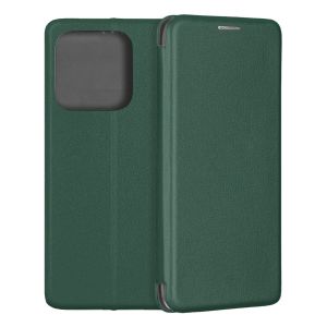 Чехол-книжка для Xiaomi Redmi Note 14 4G (зеленый) Fashion Case