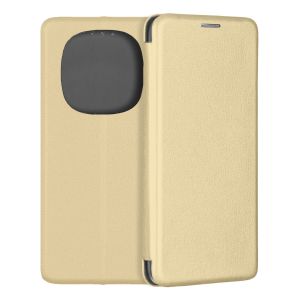 Чехол-книжка для Xiaomi Redmi Note 14 Pro 4G (золотистый) Fashion Case