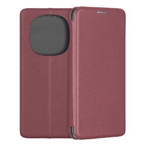 Чехол-книжка для Xiaomi POCO X7 (темно-красный) Fashion Case