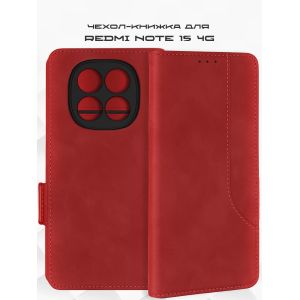 Чехол-книжка для Xiaomi Redmi Note 15 (красный) MSCase