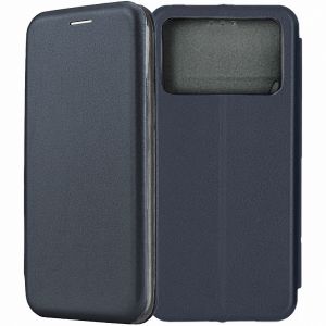 Чехол-книжка для Xiaomi POCO C40 (темно-синий) Fashion Case