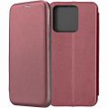 Чехол-книжка для Xiaomi Redmi 10A (темно-красный) Fashion Case