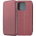 Чехол-книжка для Xiaomi Redmi 10C (темно-красный) Fashion Case
