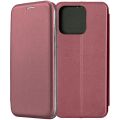 Чехол-книжка для Xiaomi Redmi 12C (темно-красный) Fashion Case