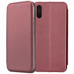 Чехол-книжка для Xiaomi Redmi 9A (темно-красный) Fashion Case