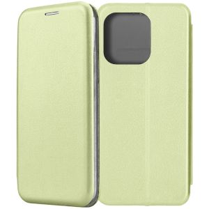 Чехол-книжка для Xiaomi Redmi Note 13 4G (фисташковый) Fashion Case