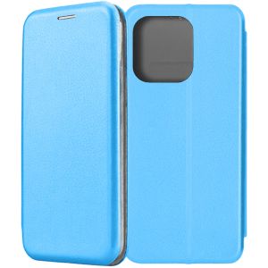 Чехол-книжка для Xiaomi Redmi Note 13 4G (голубой) Fashion Case