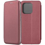 Чехол-книжка для Xiaomi Redmi Note 13 4G (темно-красный) Fashion Case