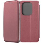 Чехол-книжка для Xiaomi Redmi Note 13 Pro 4G (темно-красный) Fashion Case