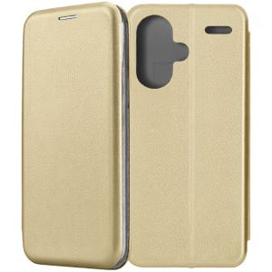 Чехол-книжка для Xiaomi Redmi Note 13 Pro+ 5G (золотистый) Fashion Case