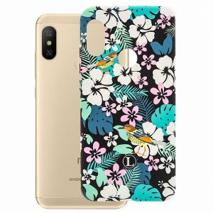 Чехол-накладка силиконовый для Xiaomi Mi A2 Lite с принтом Luxo Flowers (H11)