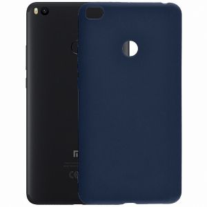 Чехол-накладка силиконовый для Xiaomi Mi Max 2 (синий) MatteCover