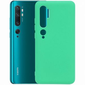 Чехол-накладка силиконовый для Xiaomi Mi Note 10 / 10 Pro (бирюзовый) MatteCover