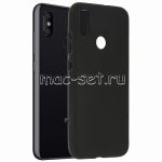 Чехол-накладка силиконовый для Xiaomi Mi 8 (черный 1.2мм)