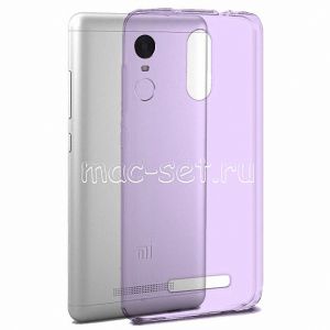 Чехол-накладка силиконовый для Xiaomi Redmi Note 3 / Note 3 Pro (фиолетовый 0.5мм)