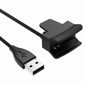 Кабель USB для зарядки Xiaomi Mi Band 4 [без снятия ремешка] (черный) Krutoff