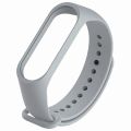 Силиконовый ремешок для Xiaomi Mi Band 3 / Mi Band 4 (серый)