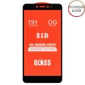 Защитное стекло для Xiaomi Mi Max 2 [клеится на весь экран] 21D (черное)