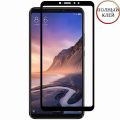 Защитное стекло для Xiaomi Mi Max 3 [клеится на весь экран] Red Line (черное)