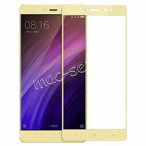 Защитное стекло для Xiaomi Redmi 4 Pro / Prime [на весь экран] Aiwo (золотистое)