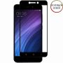 Полноразмерное защитное стекло на Xiaomi Redmi 4A с черной рамкой