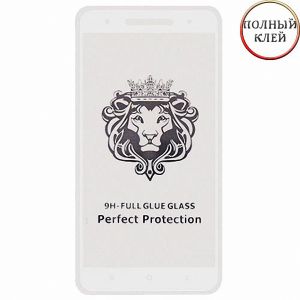 Защитное стекло для Xiaomi Redmi Note 4 [клеится на весь экран] Premium (белое)