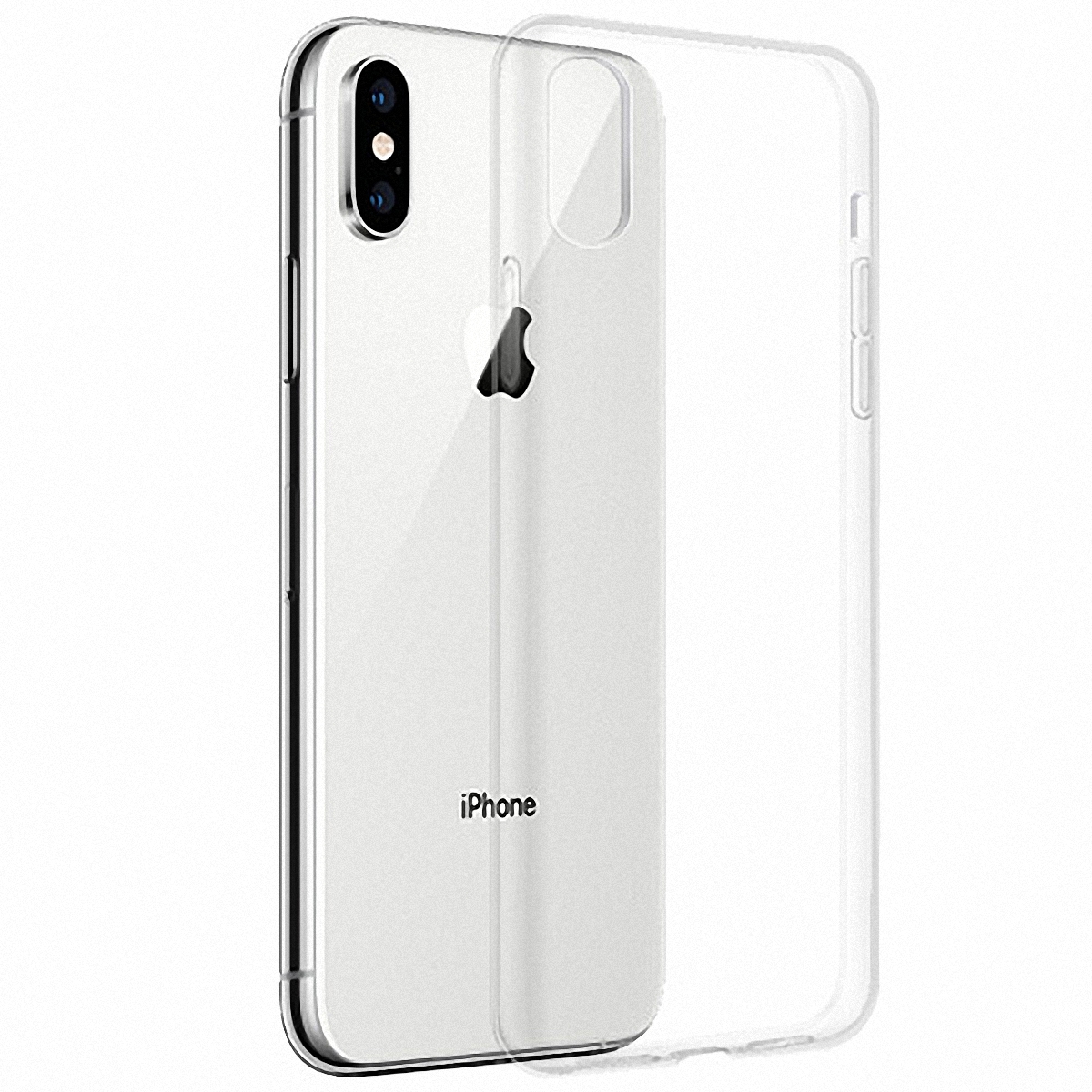 iPhone X купить силиконовый чехол прозрачный