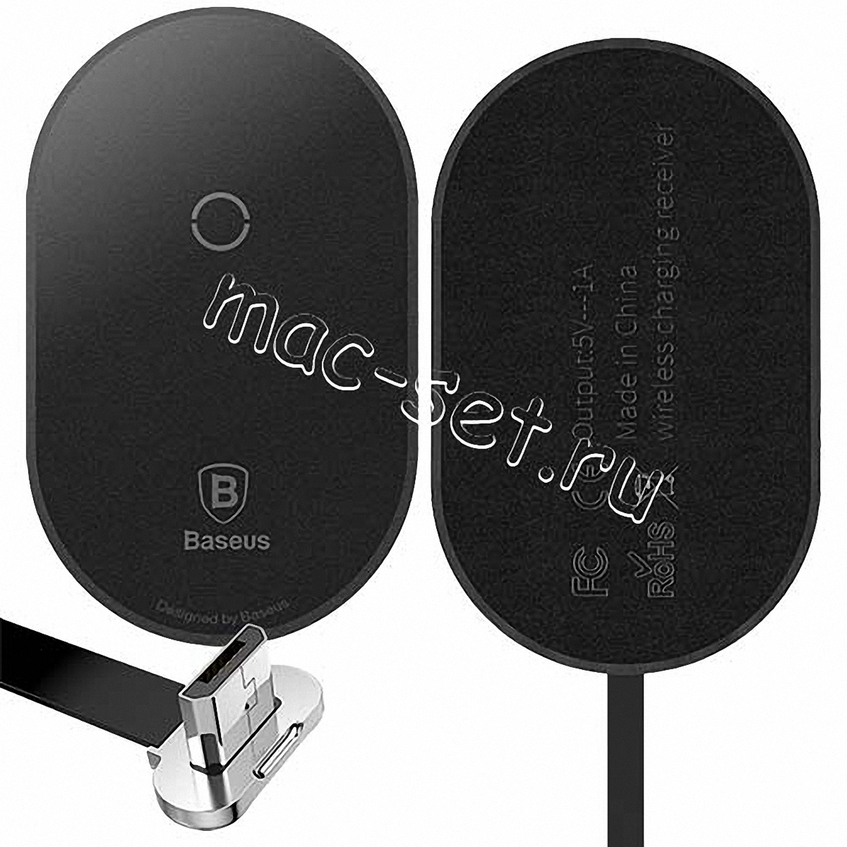 QI приемник micro USB, iPhone, type C