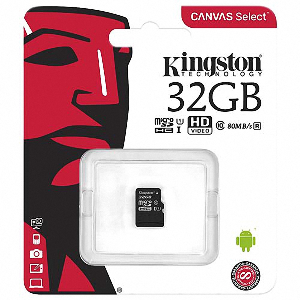 Купить карту памяти micro SD Kingston Canvas Select 32Гб без предоплаты