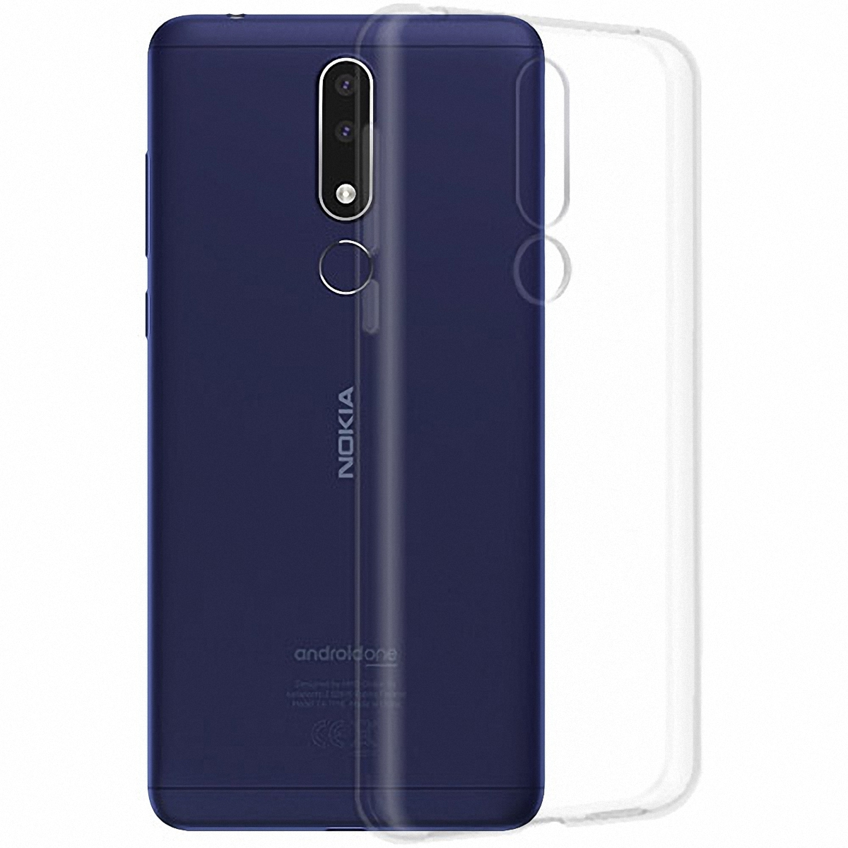 Силиконовый бампер-чехол на телефон Nokia 3.1+ Plus цена