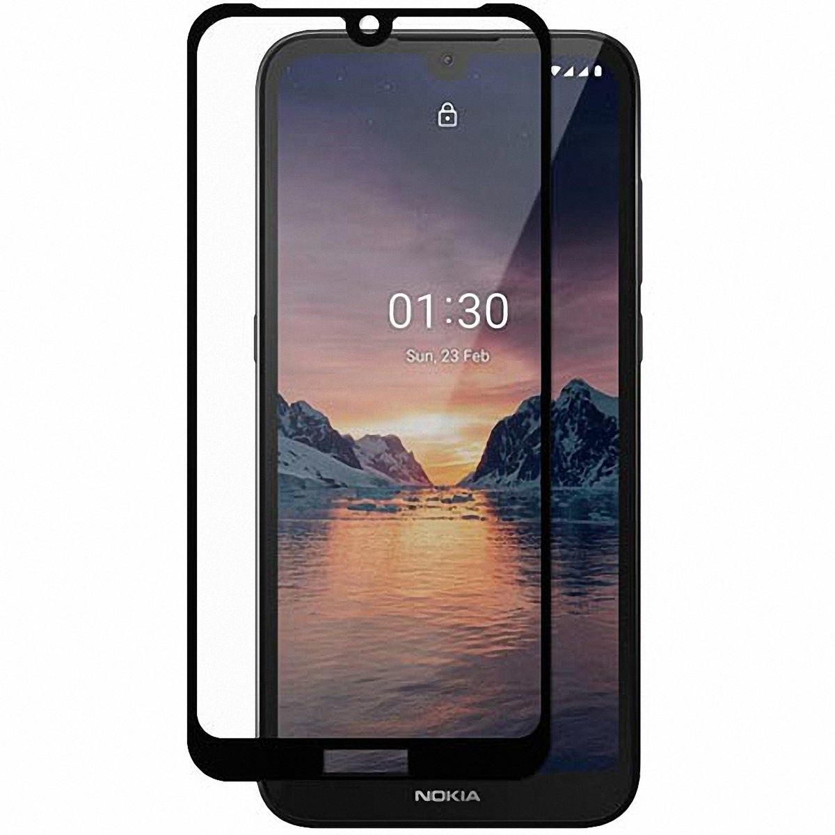 Защитное стекло с черной рамкой для Nokia 1.3 заказать