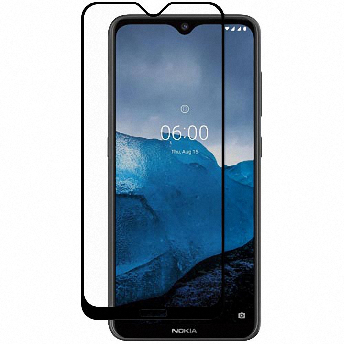 Полноразмерное защитное стекло для Nokia 6.2 с черной рамкой цена