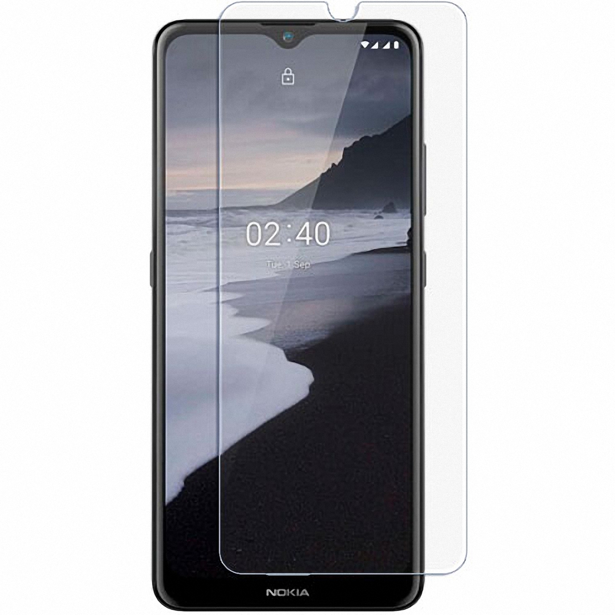 Защитное стекло Nokia 2.4 полностью прозрачное купить