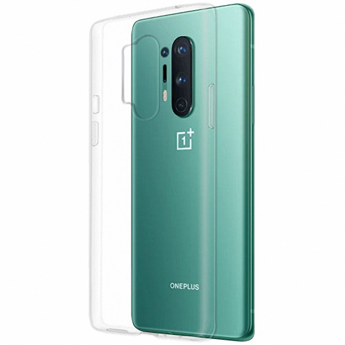 Силиконовый чехол на OnePlus 8 Pro прозрачный заказать