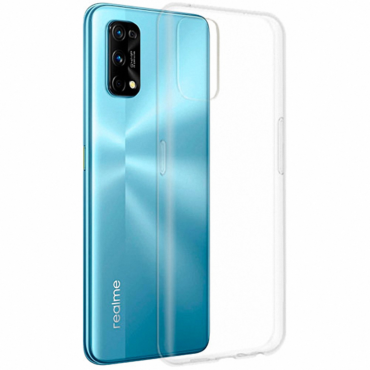 Realme 7 Pro купить прозрачный TPU чехол-накладку