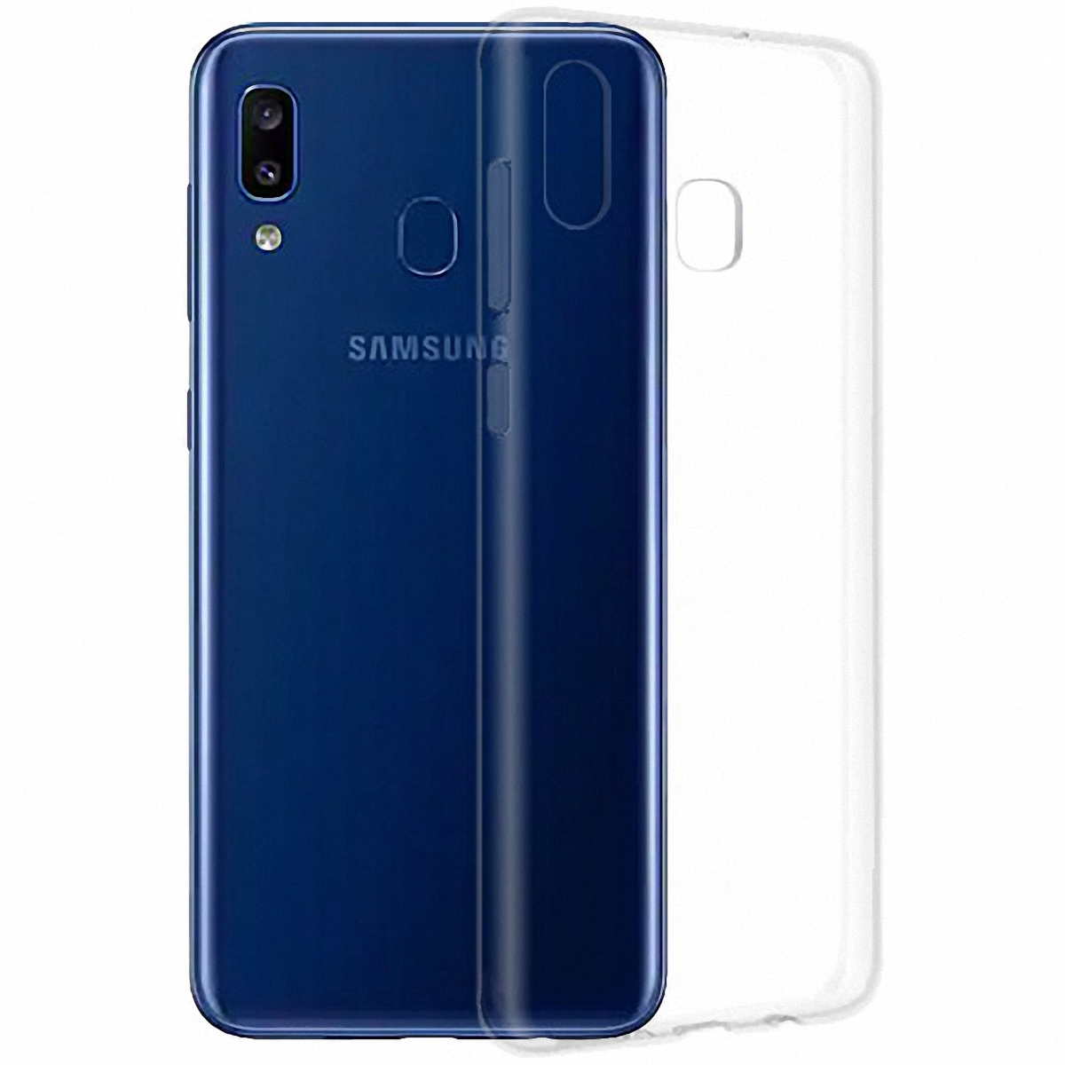 Купить чехол - бампер на Samsung A20 SM-A205F силиконовый прозрачный без  предоплаты