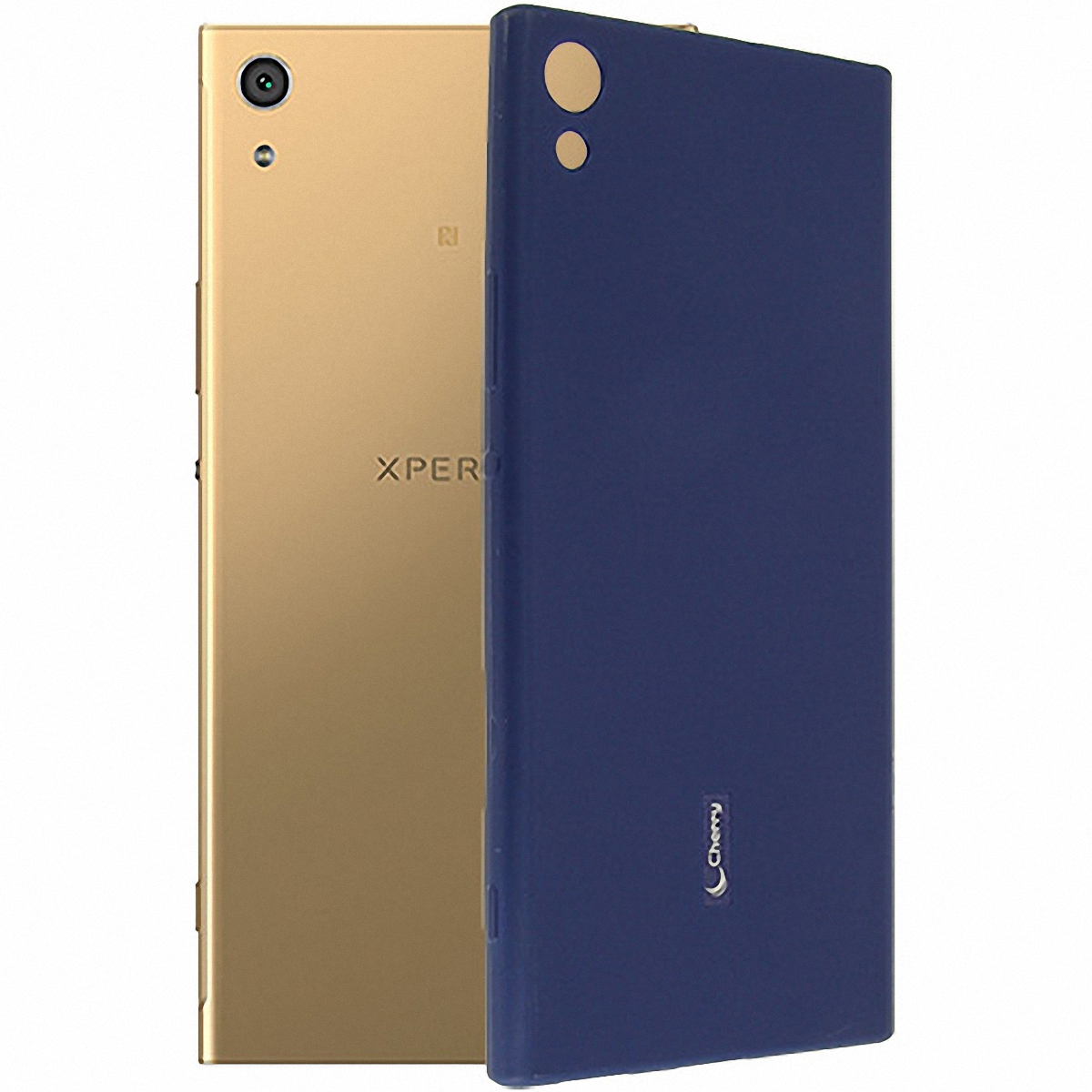 Силиконовый чехол Sony Xperia XA1 Ultra Dual фирменный Cherry темно-синий