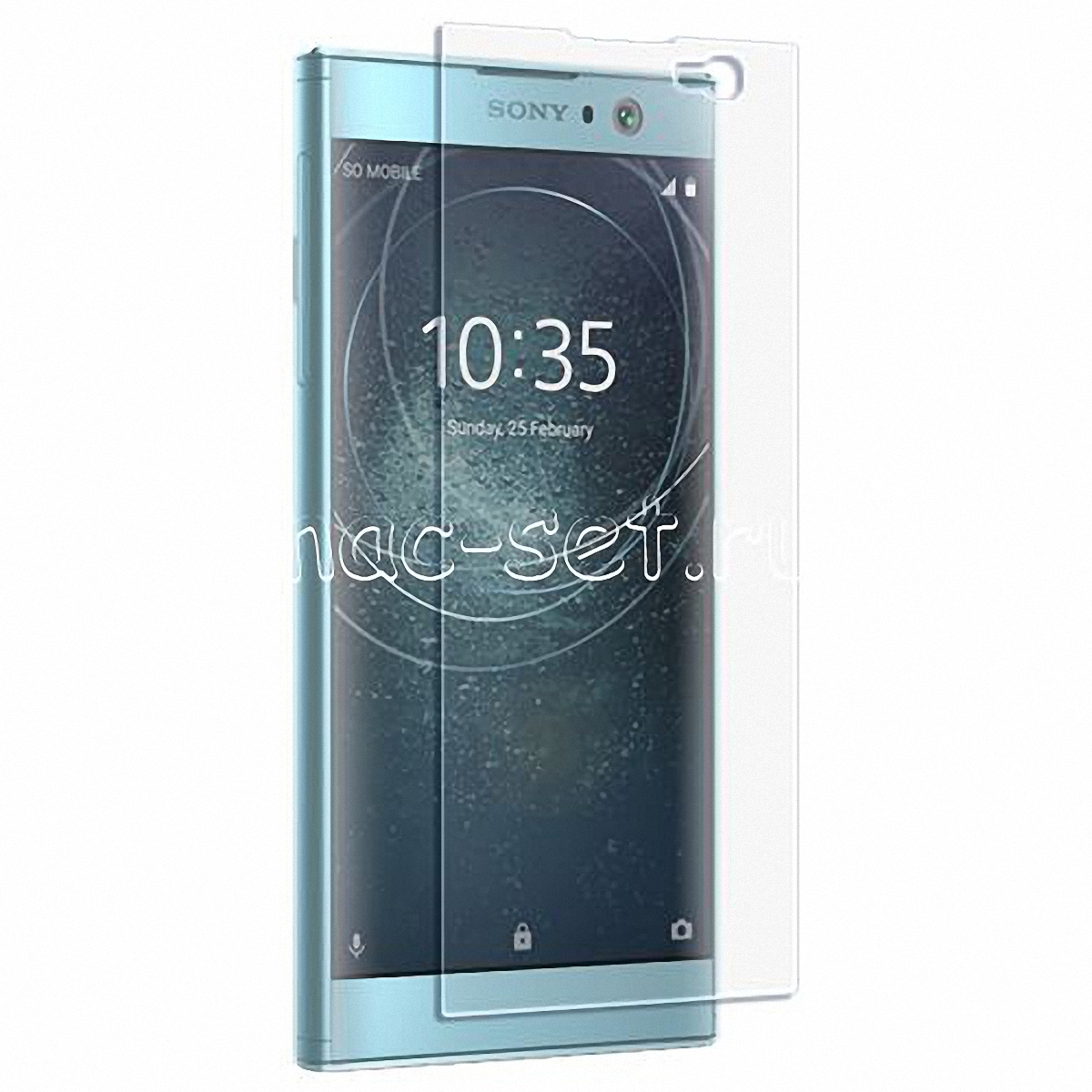 Цена прозрачного защитного стекла на Sony Xperia XA2 без предоплаты