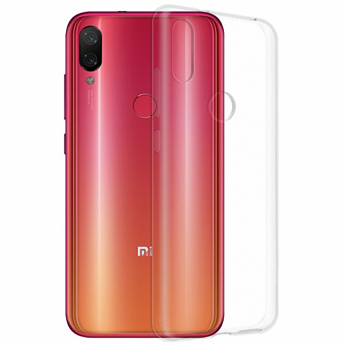 Чехол бампер на Xiaomi Mi Play силиконовый прозрачный купить