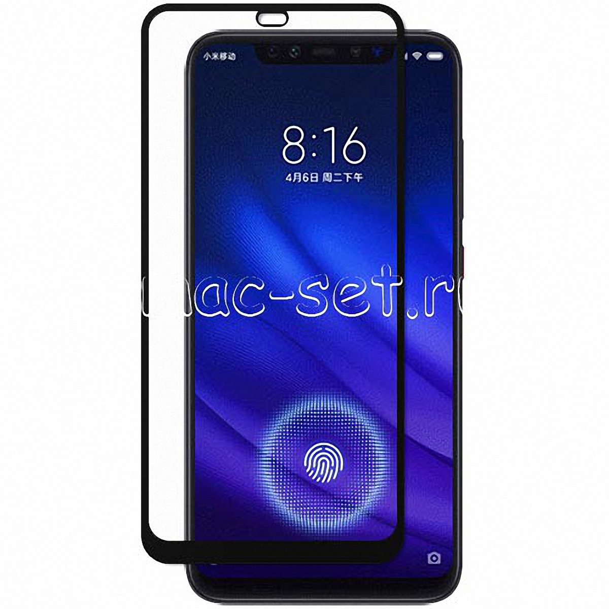 Защитное стекло Xiaomi Mi 8 Pro полноразмерное черное цена